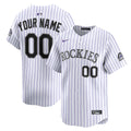Colorado Rockies Nike Home Limited Custom Jersey - White
