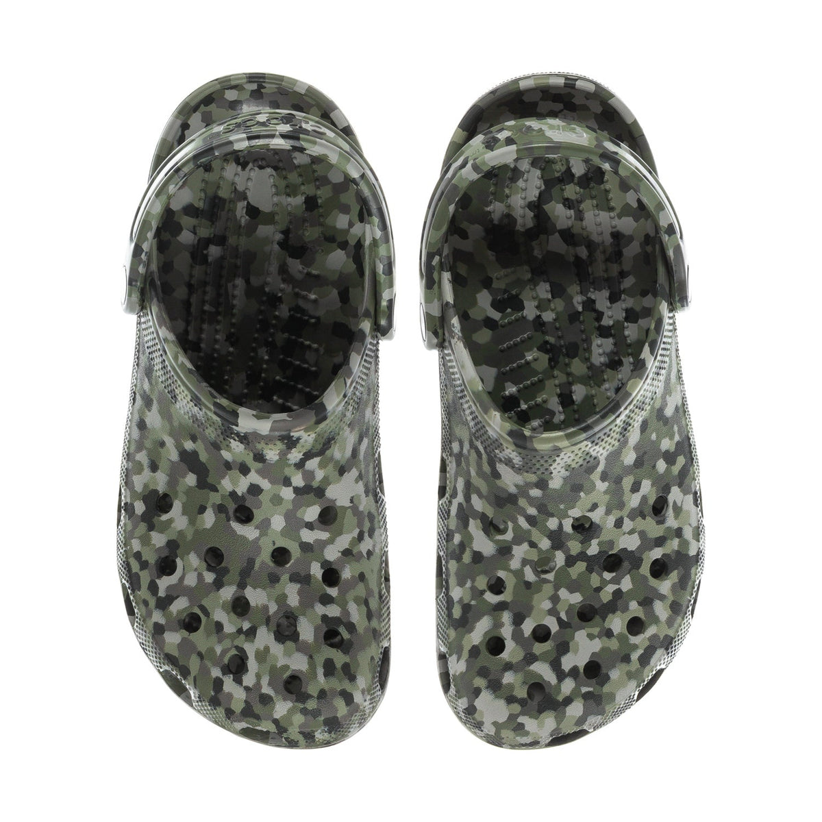 Crocs Men's Confetti Classic Clog - Army Green / Multi