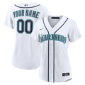 Seattle Mariners Nike Women's Home Replica Custom Jersey - White